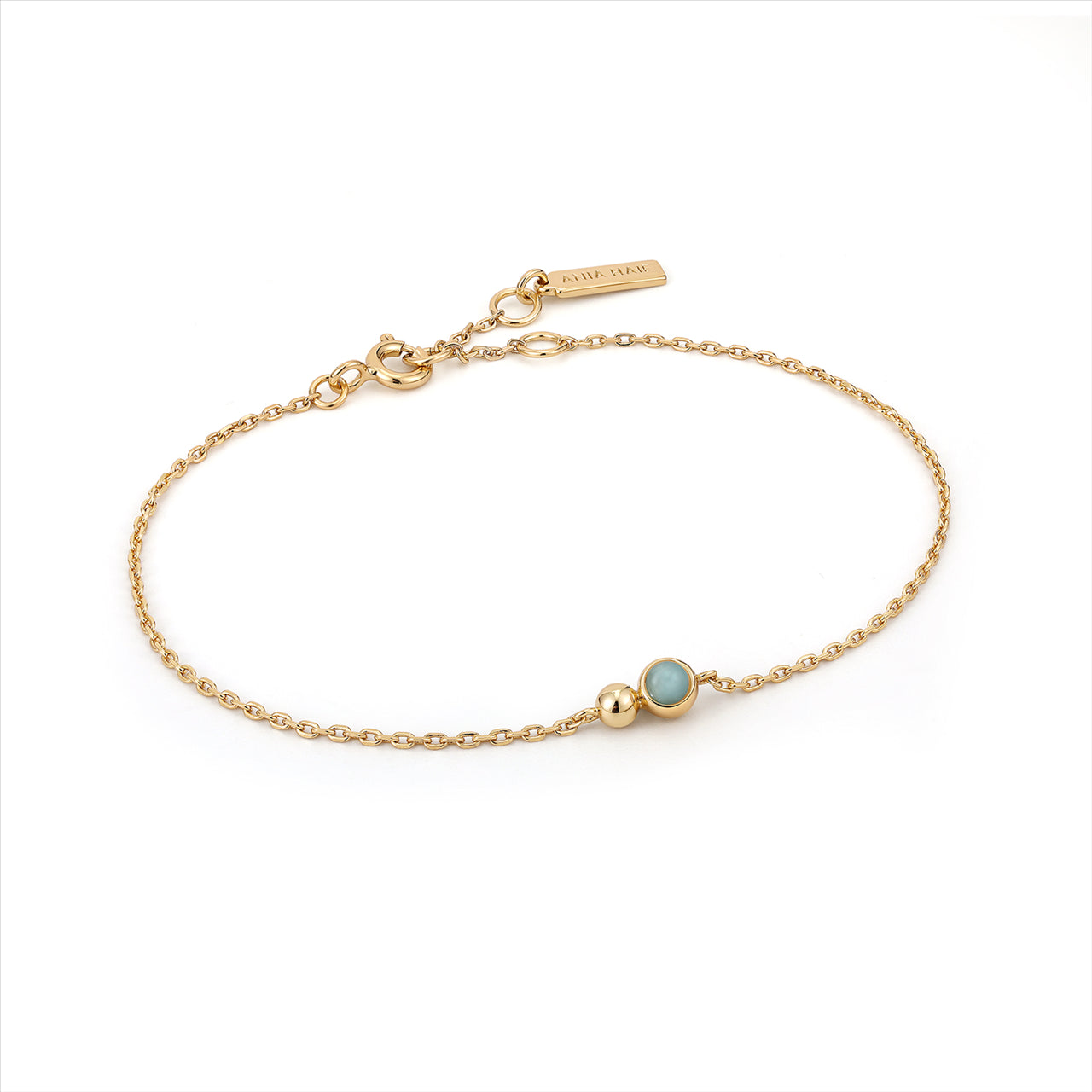 Ania Haie Gold Orb Amazonite Chain Bracelet