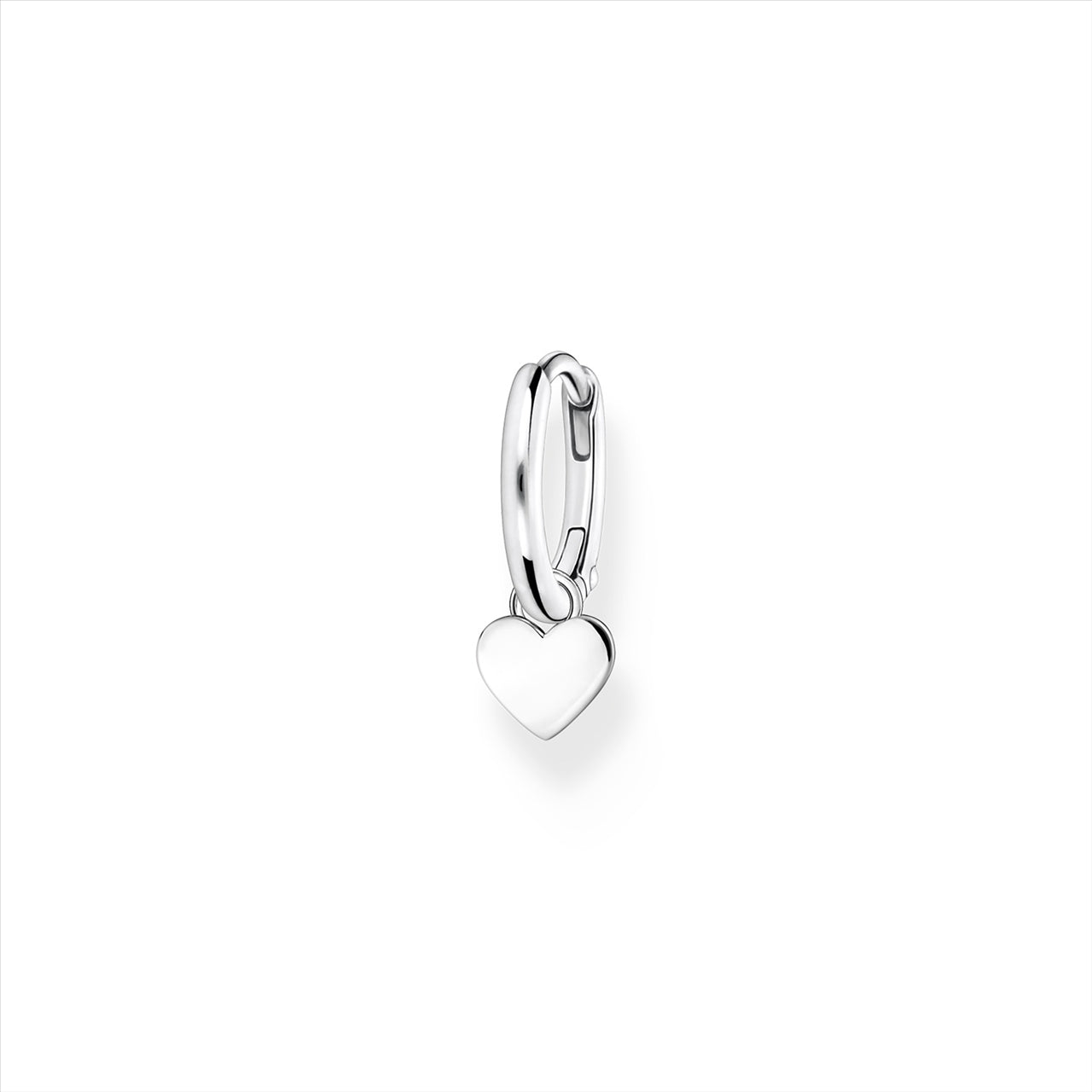 Thomas Sabo Single hoop earring with heart pendant silver