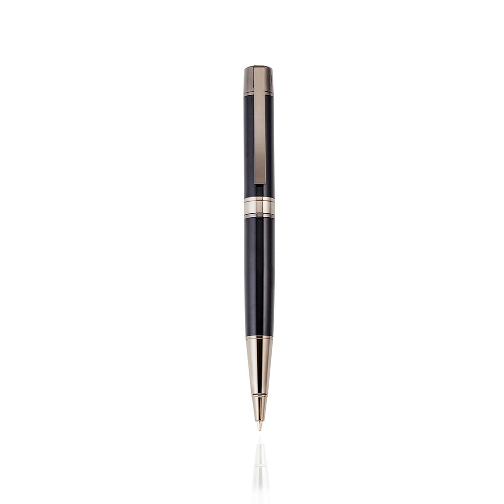 Black Lacquer/Gun Metal Ballpoint Pen