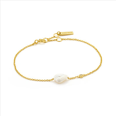 Ania Haie Pearl Bracelet Gold