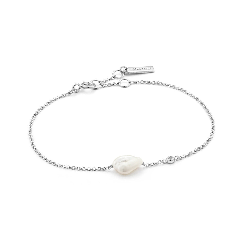 Ania Haie Pearl Bracelet Silver