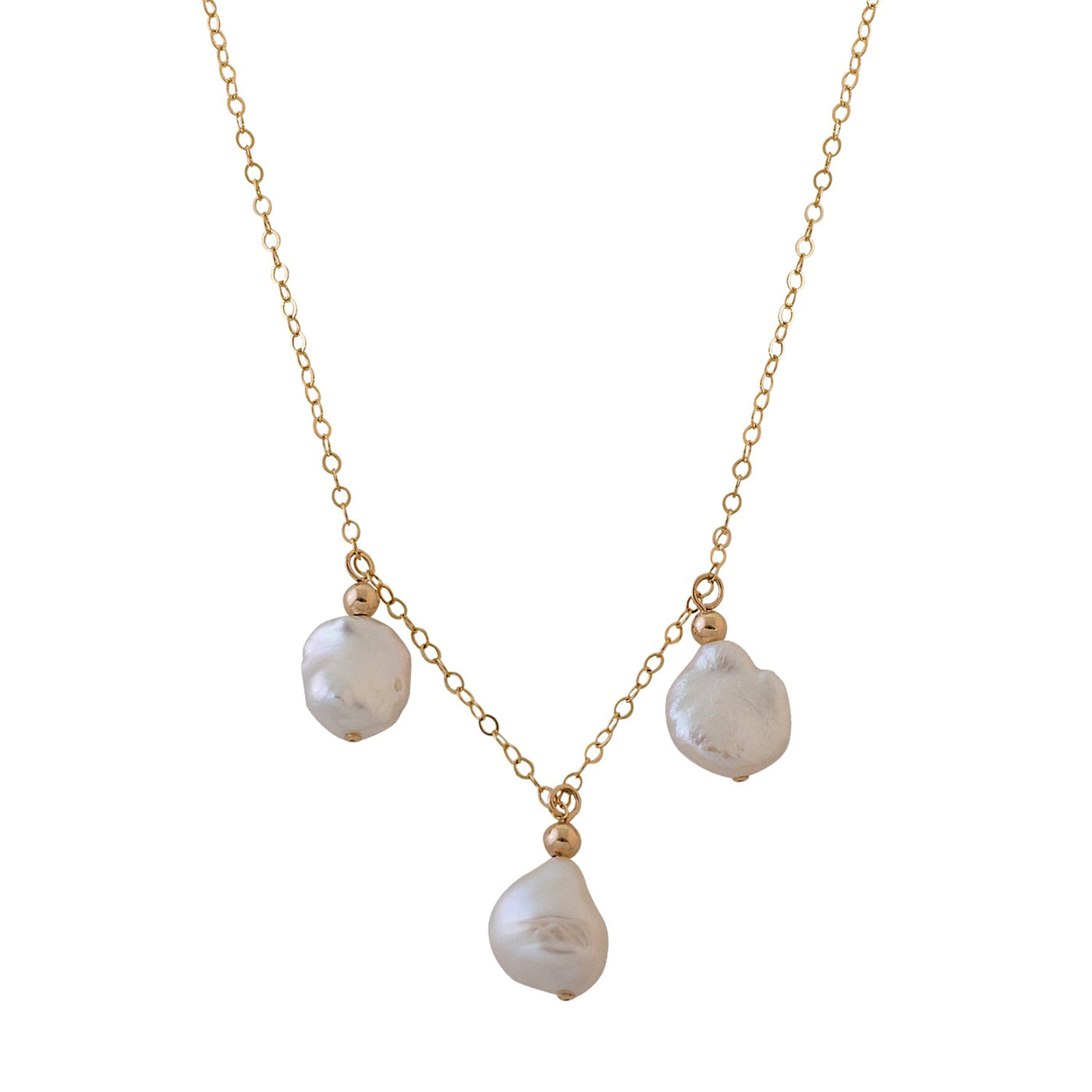 Von Treskow Keshi pearl trio necklace