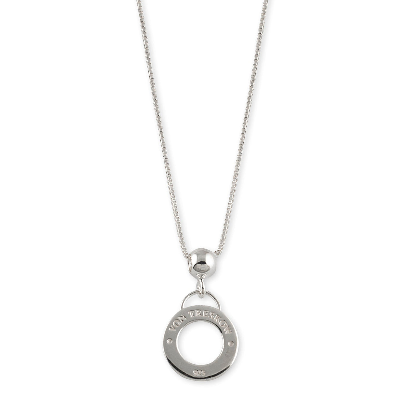 Von Treskow Box Chain Necklace with VT Disc