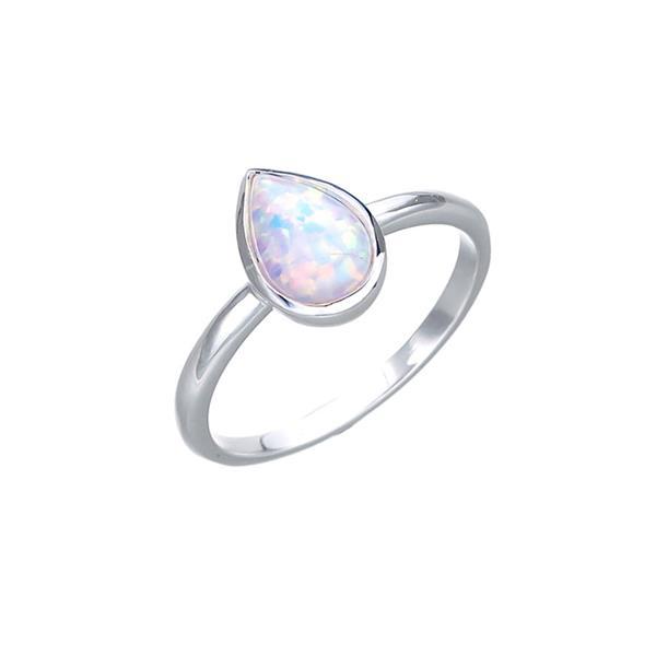 Von Treskow Sterling silver pear Czelline Opal fine ring